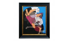 กรอบรูปภาพวาดสีน้ำมัน รูปม้าศิลปะนามธรรม